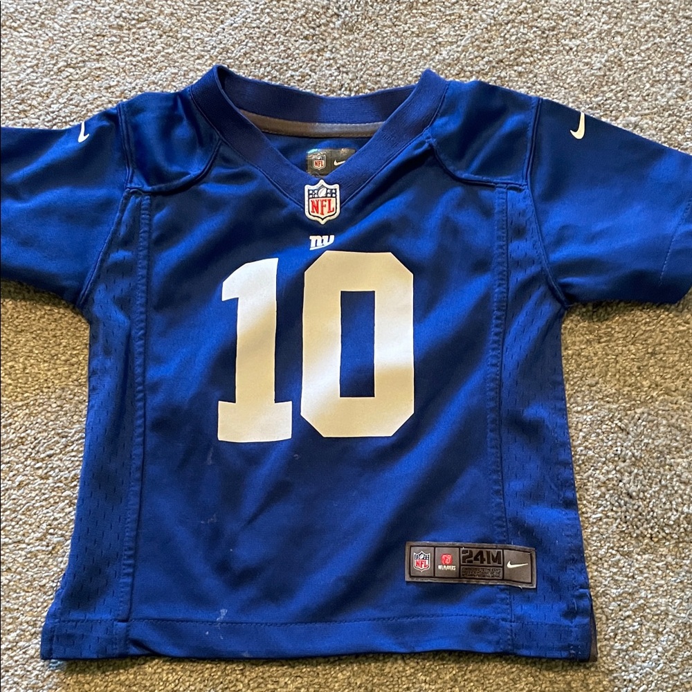 Nike Kids baby size 24 month Royal Blue NFL Jersey eli manning Number 10
